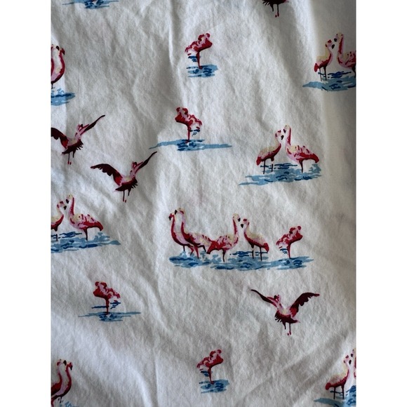 Denim & Flower Ricky Singh Flamingo Button Front Slim Fit XL Short Sleeve Shirt - Picture 7 of 10